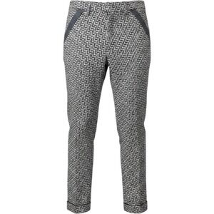 NWT Giorgio Armani Chevron Linen Silk Trousers PantsGrey IT 50 US 14 MSRP $1087